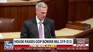 The House has passed a border bill