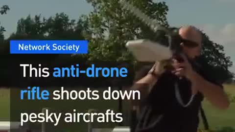 This anti-drone rifle can shoot down any drone