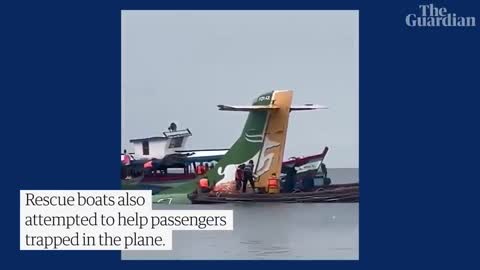 Rescue operation under way after passenger plane crash-lands in Lake Victoria