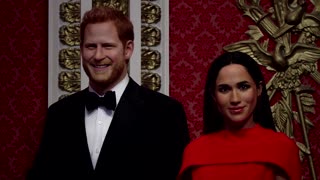 Harry and Meghan rejoin royal family at Madame Tussauds