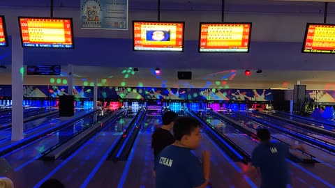 Spencer bowling at Stars & Strikes VID_20230617_135645