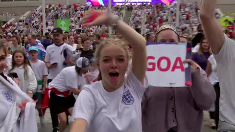 Ecstatic England fans react to historic victory