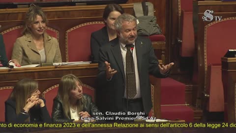 🔴 Intervento del Senatore Claudio Borghi in Aula in discussione generale sul DEF (27/04/2023).