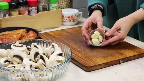 Garlic Mushroom Chicken Breast.