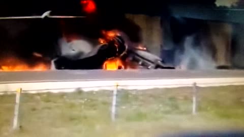 Lear Jet crash lands on I-75 in Florida: