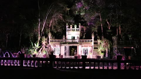 Spectacular sound and light show, Paronella Park, Queensland, Australia