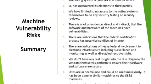 Voting Machines --Can we trust them? Part 3