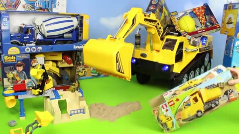 Fire Truck Tractor Excavator Police Train Ride On Cars