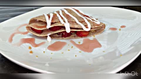 Strawberry 🍓 Cheesecake Tortilla 😋🤌🏼