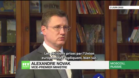 Les Européens, premiers affectés par les sanctions pétrolières, selon le vice-Premier ministre russe