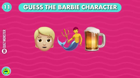 Guess the Barbies Character by Emoji Barbies Quiz