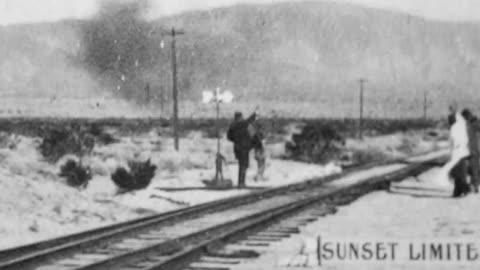 Sunset Limited, Southern Pacific Railway (1898 Original Black & White Film)
