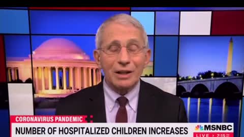 Dr. Fauci Admits that most Children are hospitalized "with Covid" and not "because of Covid"