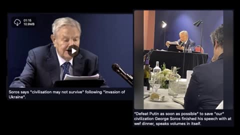 And We Know - Soros says that civilisatoin will not survive following the invasion on Ukraine