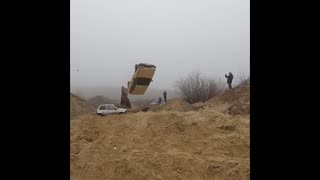 Stuntman Recreates 007 Corkscrew Jump Using A Lada