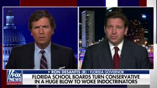 Gov. Ron DeSantis talks about Florida voters turning several school districts conservative