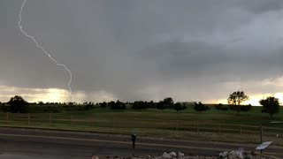 Super Close Lightning Strike