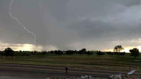 Super Close Lightning Strike