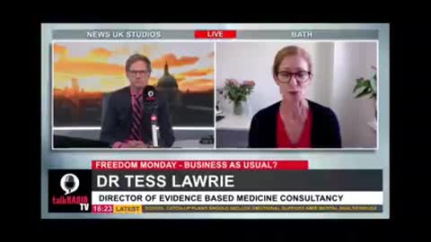 Dr Tess Lowrie interviewed by Mark Dolan in UK about Covid