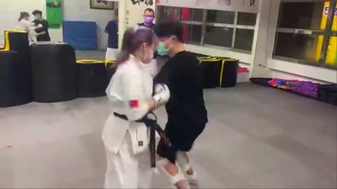 KARATE GIRL VS MAN BEST FIGHT | REAL FIGHT