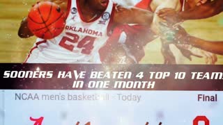 SOONERS PULL OFF THEIR 4TH TOP 10 WIN IN ONE MONTH