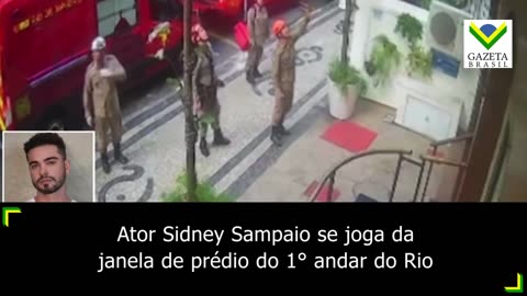 Ator Sidney Sampaio se joga da janela de prédio do 1° andar do Rio