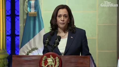 Kamala Harris tells migrants 'do not come' during talks in Guatemala