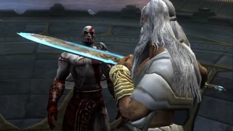 God of War 2 Zeus Kills Kratos Zeus Betrayal Cutscene