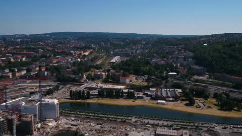 aerial norway oslo june 2018 sunny day 30mm 4k