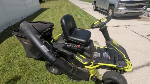 STOP Ryobi Electric Riding Mower Beeper