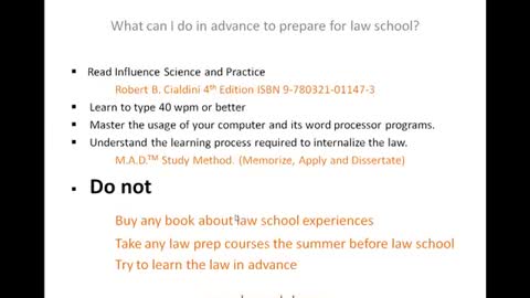 7 Secrets to Pre Law School Preparations - Learn How to Get A's Before Law School Starts