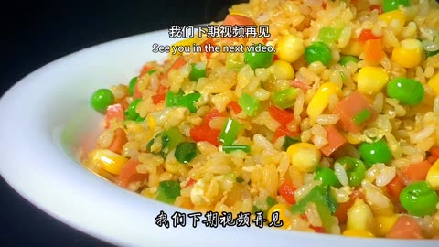 Vegetarian, teach you how to make Fried Rice with eggs, which is delicious, nutritious and delicious