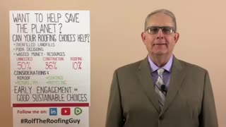 Want to help save the planet? Can your roofing decisions help? With #RolfTheRoofingGuy