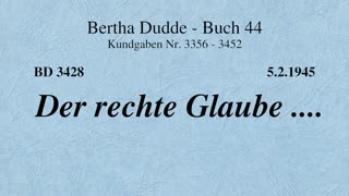 BD 3428 - DER RECHTE GLAUBE ....