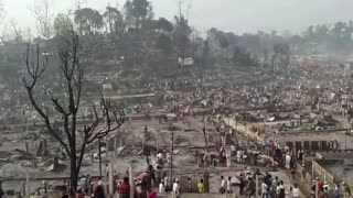 15 dead, 400 missing in Rohingya camp fire: UN