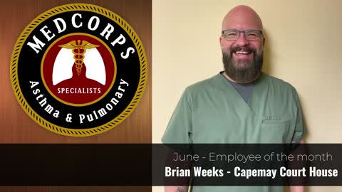 Congratulations to the Medcorps employee of the month
