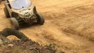 Can-Am X3 shooting the moon at Rush Off-road