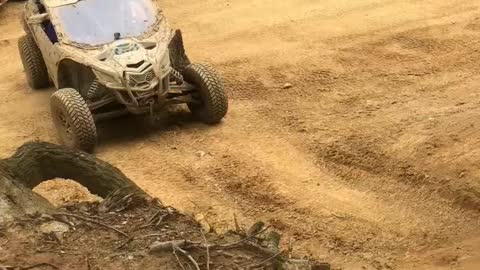 Can-Am X3 shooting the moon at Rush Off-road