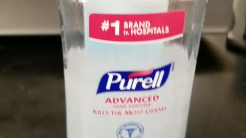 Hand sanitizer plus canned air