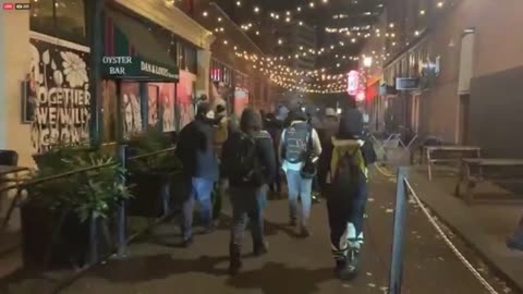 Portland Antifa still own the nights. 1am peaceful protest starts