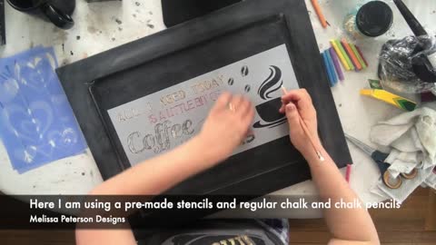 How to Stencil your Chalkboard | Part 2 | Melissa Peterson Designs