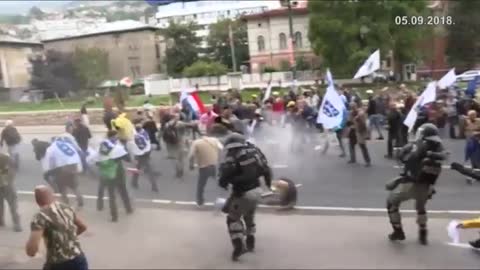 Sukob boraca i policije u Sarajevu