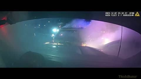 Bernalillo County release dashcam video of a suspect trying to escape while blocked in by cruisers