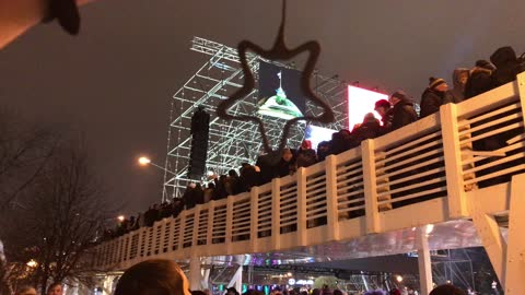 Bridge Collapse In Moscow's Gorky Park On New Year's Eve