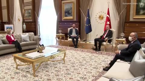 Islamic Misogyny: Erdogan Humiliates EU President - Refuses To Let Her Sit With Men