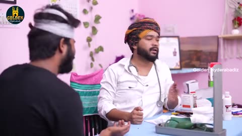 Laddu Pasha MBBS | Hyderabadi Comedy | Funny Doctor | Funny Patients | Golden Hyderabadiz | Part 2