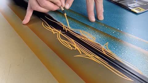 Pinstriping at Weld House!