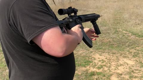 Suppressed 7.62x39 AR Full auto mag dump