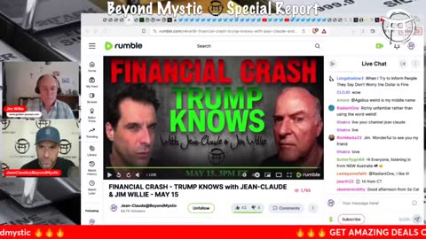 FINANCIAL CRASH - TRUMP KNOWS with JEAN-CLAUDE JIM WILLIE - MAY 15