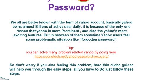 How To Recover Yahoo Account Password?